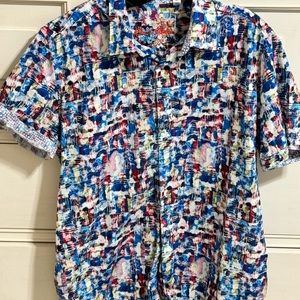 Men’s Robert Graham short sleeve button down shirt